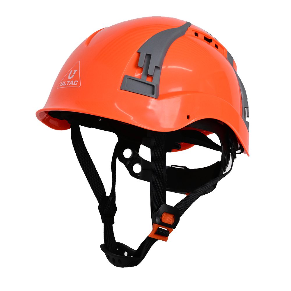 Orange Vented Safety Helmet FT101N
