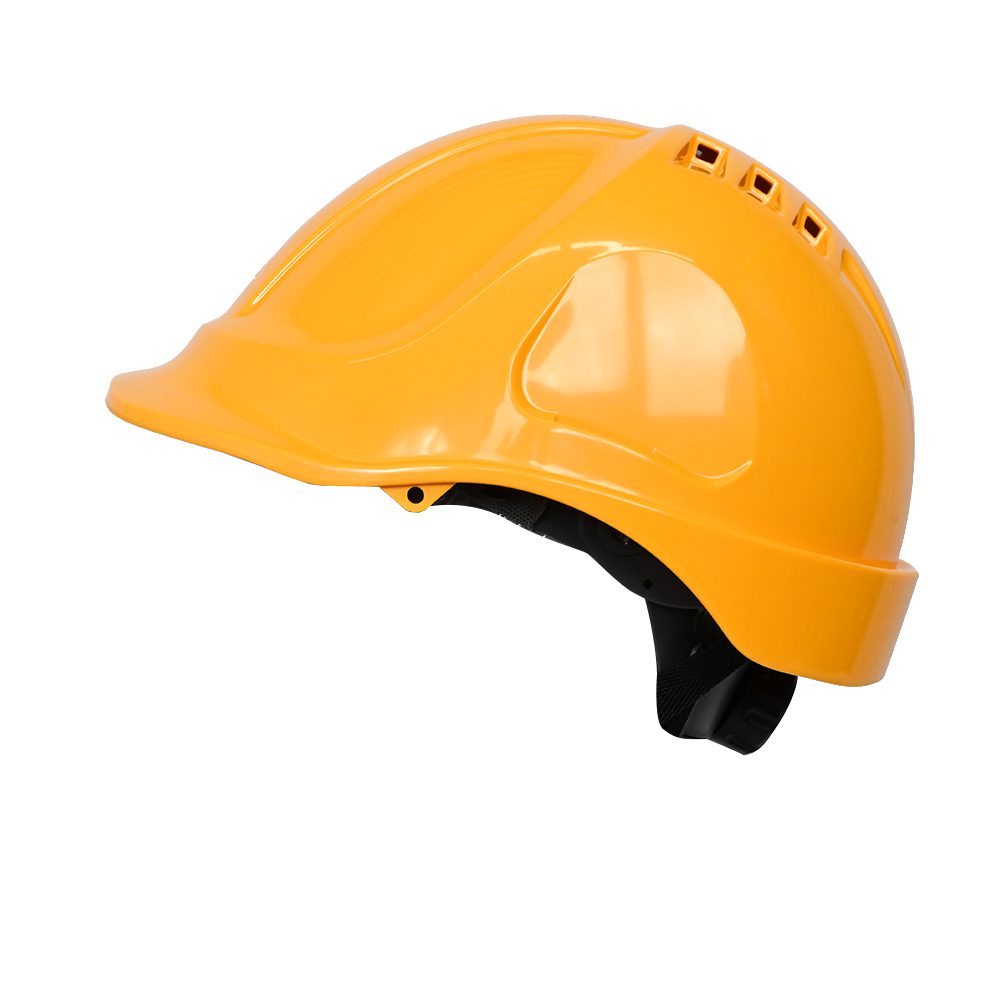 HELMET-FT112-B ULTAC FT112 Safety Helmet Orange Hard Hat Longbrim