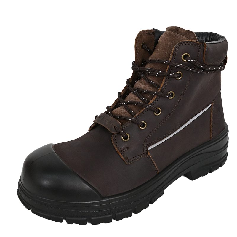 SAFETY -SHOES-SJ1005-A Anti-slip Shoes black leather safety work boots