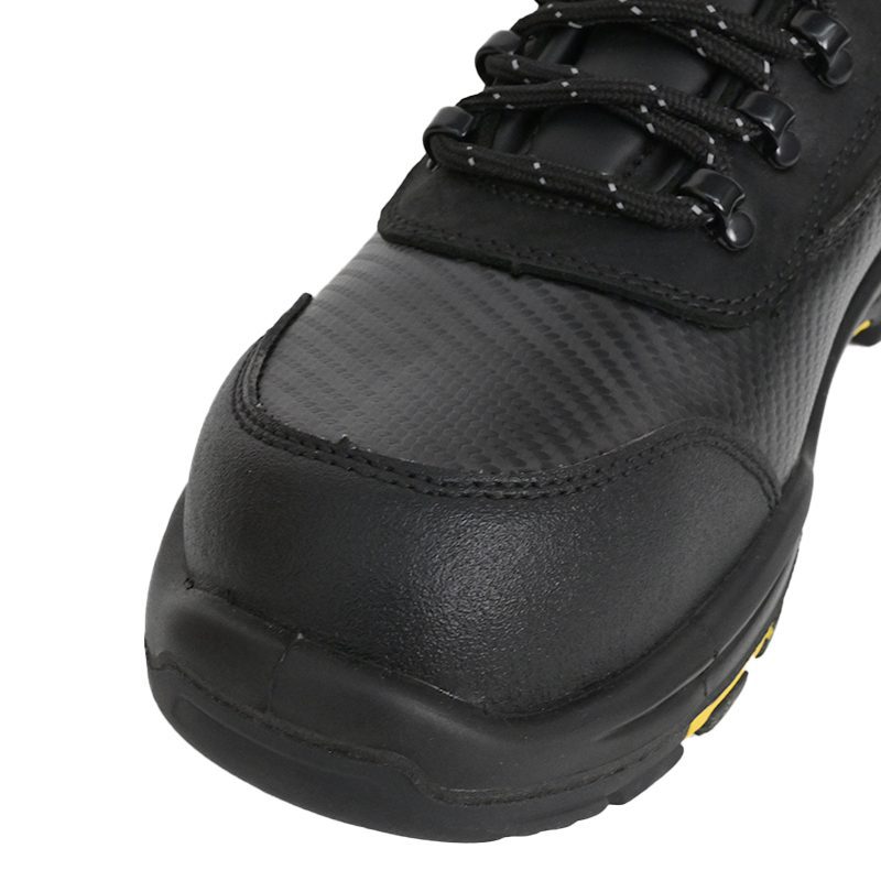 SAFETY -SHOES-SJ1006-1 Nubuck Leather Safety Boots black steel toe waterproof boots