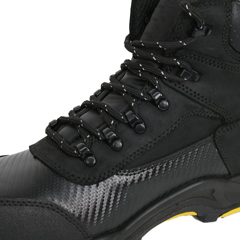 SAFETY -SHOES-SJ1006-2 Nubuck Leather Safety Boots black steel toe waterproof boots