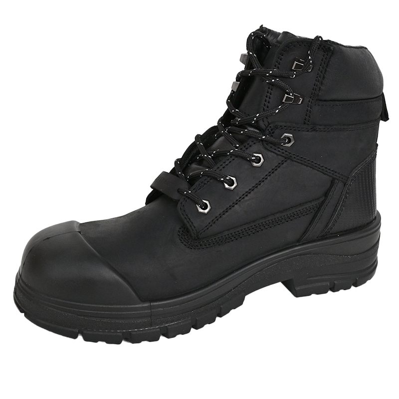 SAFETY -SHOES-SJ1008-A Protective Work Boots high cut leather waterproof anti-slip