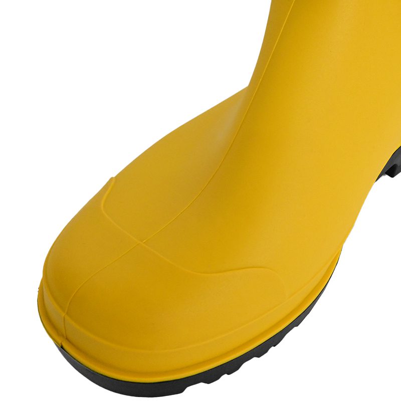 SAFETY SHOES-SJ1011-1 Men’s Work Safety Shoes yellow PVC steel toe waterproof boots