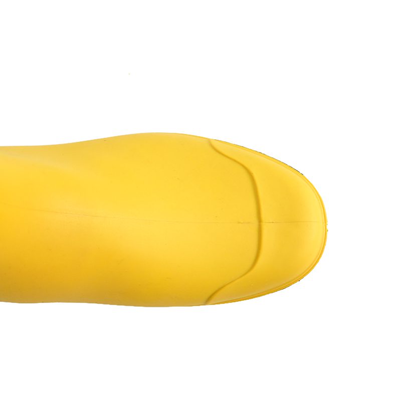 SAFETY SHOES-SJ1011-3 PVC Safety Shoes yellow men’s work boots steel toe
