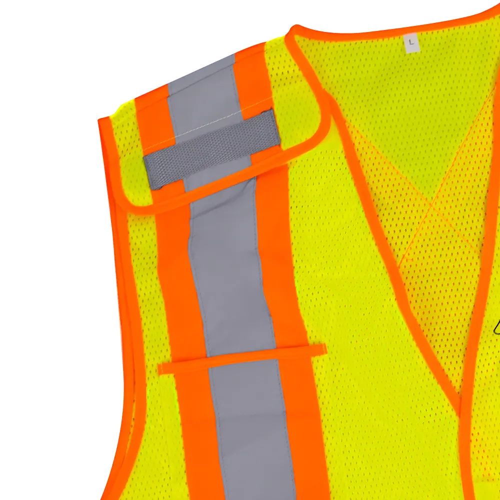 PB1012 5 Reflective Work Vest orange trim 2 inch tape